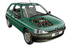 Air filter change Peugeot 106 1991 - 2004