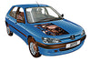 Air filter change Peugeot 306 1993 - 2002