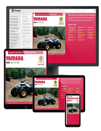 Yamaha ATVs Haynes Online Manual covering 3 & 4 wheelers, 2 & 4 stroke engines (80-85)