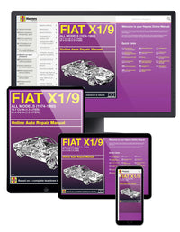 Fiat X1/9 (74-80) Haynes Online Manual
