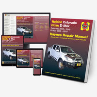 Holden Colorado 2012-2019/Isuzu D-Max 2008-2019 Haynes Repair Manual