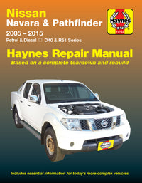 Nissan Navara & Nissan Pathfinder 2005-2015 Haynes Repair Manual