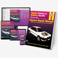 Toyota Camry (83-92) & Holden Apollo (89-93) Haynes Repair Manual