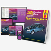 Toyota Corolla (93-96) & Holden Nova (94-97) Haynes Repair Manual