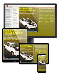 Volkswagen VW Passat (1998-2005) & Audi A4 1.8L turbo & 2.8L V6 (1996-2001) Haynes Repair Manual (USA)