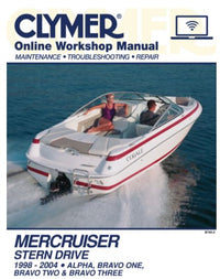 Mercruiser Alpha One, Bravo One, Two & Three Stern Drives (1998-2004) Service Repair Manual Online Manual