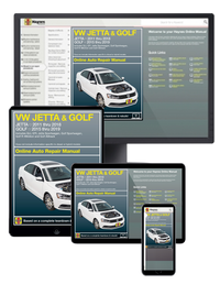 VW Jetta 2011-18 & Golf 2015-19 Haynes Online Repair Manual