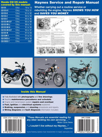 Honda CG125 (76 - 07) Haynes Repair Manual