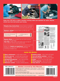 VW Golf & Jetta Mk 2 Petrol (Mar 84 - Feb 92) Haynes Repair Manual