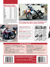 BMW K100 & 75 2-valve Models (83 - 96) Haynes Repair Manual