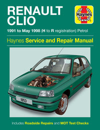 Renault Clio Petrol (91 - May 98) Haynes Repair Manual