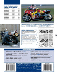 Honda CBR900RR FireBlade (92 - 99) Haynes Repair Manual