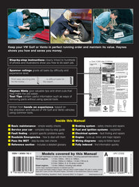 VW Golf & Vento Petrol & Diesel (Feb 92 - Mar 98) Haynes Repair Manual