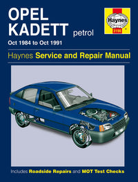 Opel Kadett Petrol (Oct 84 - Oct 91) Haynes Repair Manual