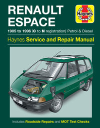 Renault Espace Petrol & Diesel (85 - 96) Haynes Repair Manual