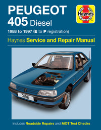 Peugeot 405 Diesel (88 - 97) Haynes Repair Manual
