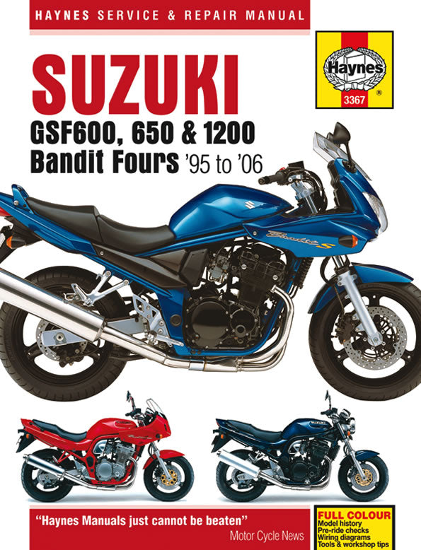 Suzuki GSF600, 650 & 1200 Bandit Fours (95 - 06) Haynes Repair