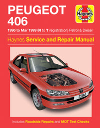 Peugeot 406 Petrol & Diesel (96 - Mar 99) Haynes Repair Manual