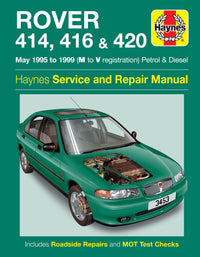 Rover 414, 416 & 420 Petrol & Diesel (May 95 - 99) Haynes Repair Manual