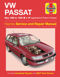 VW Passat 4-cyl Petrol & Diesel (May 88 - 96) Haynes Repair Manual