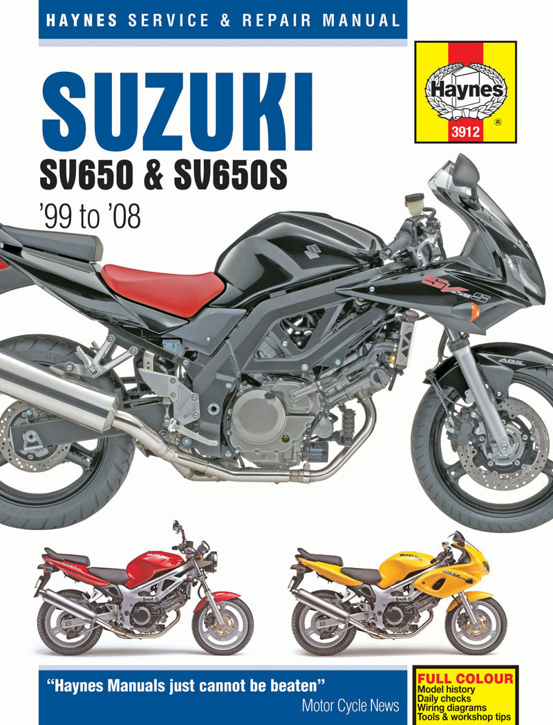 Suzuki SV650 & SV650S (99 - 08) Haynes Repair Manual – Haynes