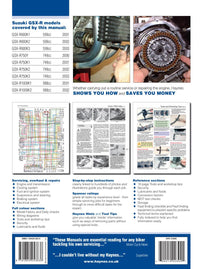 Suzuki GSX-R600 (01 - 03), GSX-R750 (00 - 03), GSX-R1000 (01 - 02) Haynes Repair Manual