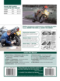 Suzuki GSX600/750F & GSX750 (98 - 03) Haynes Repair Manual