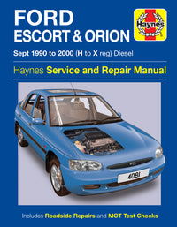 Ford Escort & Orion Diesel (Sept 90 - 00) Haynes Repair Manual