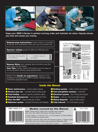 BMW 5-Series 6-cyl Petrol (April 96 - Aug 03) Haynes Repair Manual