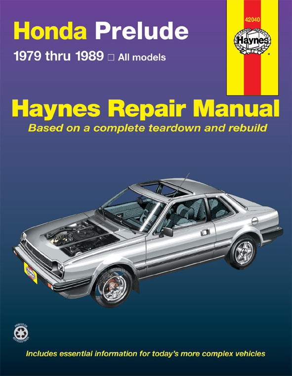 HONDA PRELUDE サービスマニュアル 89-11 Honda Prelude for Prelude CVCC models (1979-1989) Haynes Repair