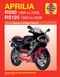 Aprilia RS50 (99 - 06) & RS125 (93 - 06) Haynes Repair Manual