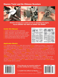 Chinese, Taiwanese & Korean Scooters 100cc, 50cc, 125cc, 150cc & 200cc (04-14) Haynes Repair Manual