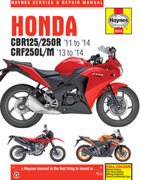 Honda CBR125R, CBR250R & CRF250L/M (11 - 14) Haynes Repair Manual