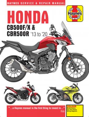 Honda CB500F/X & CBR500R (13-20) Haynes Repair Manual – Haynes