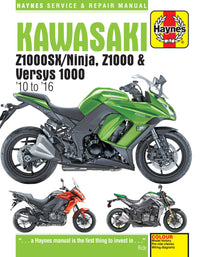 Kawasaki Z1000, Z1000SX & Versys (10 to 16) Haynes Repair Manual