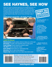 Citroen Dispatch, Peugeot Expert & Fiat Scudo Diesel 56 to 16 (07 - Aug 16) Haynes Repair Manual