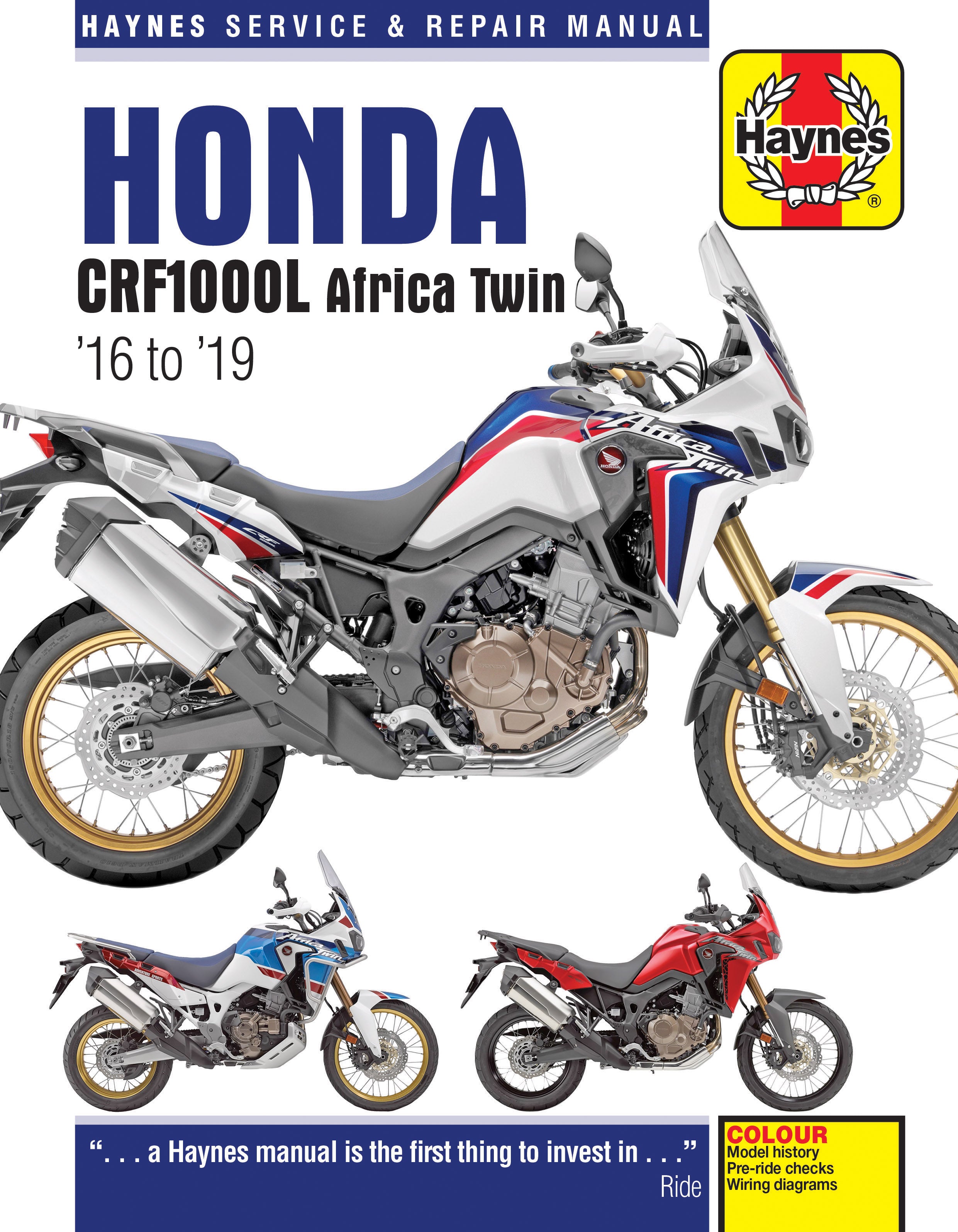 HONDA CRF1000L Africa Twin サービスマニュアル Honda CRF1000 Africa Twin (16-19) Haynes Repair Manual – Haynes