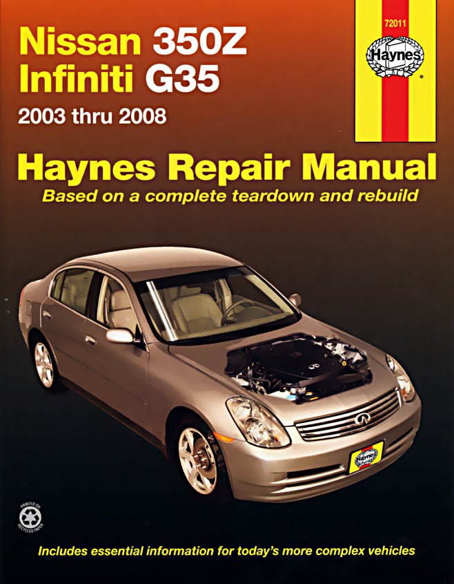 Nissan 350Z & Infiniti G35 (2003-2008) Haynes Repair Manual (USA