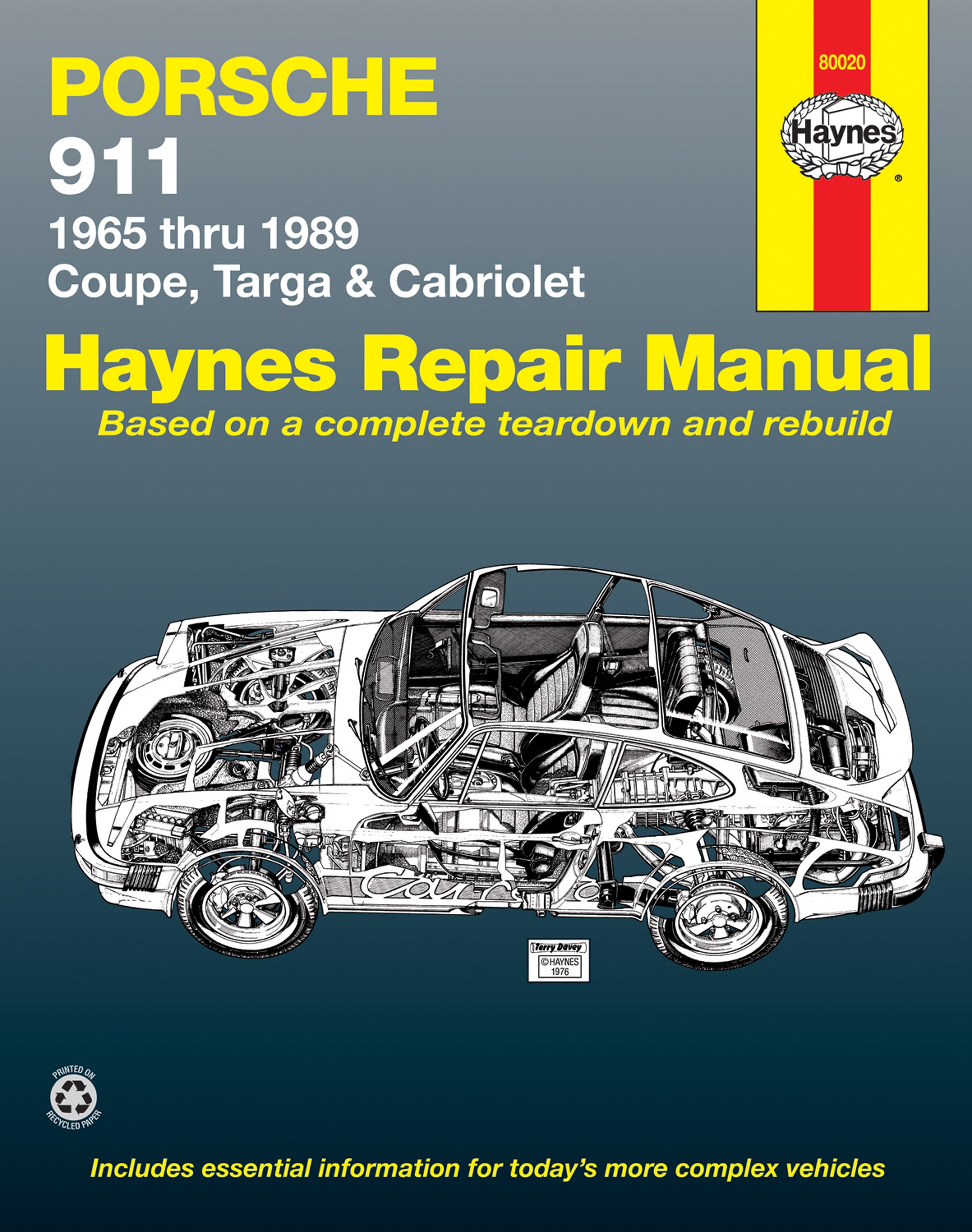 Porsche 911 (1965-1989) for Coupe, Targa & Cabriolet Haynes Repair 