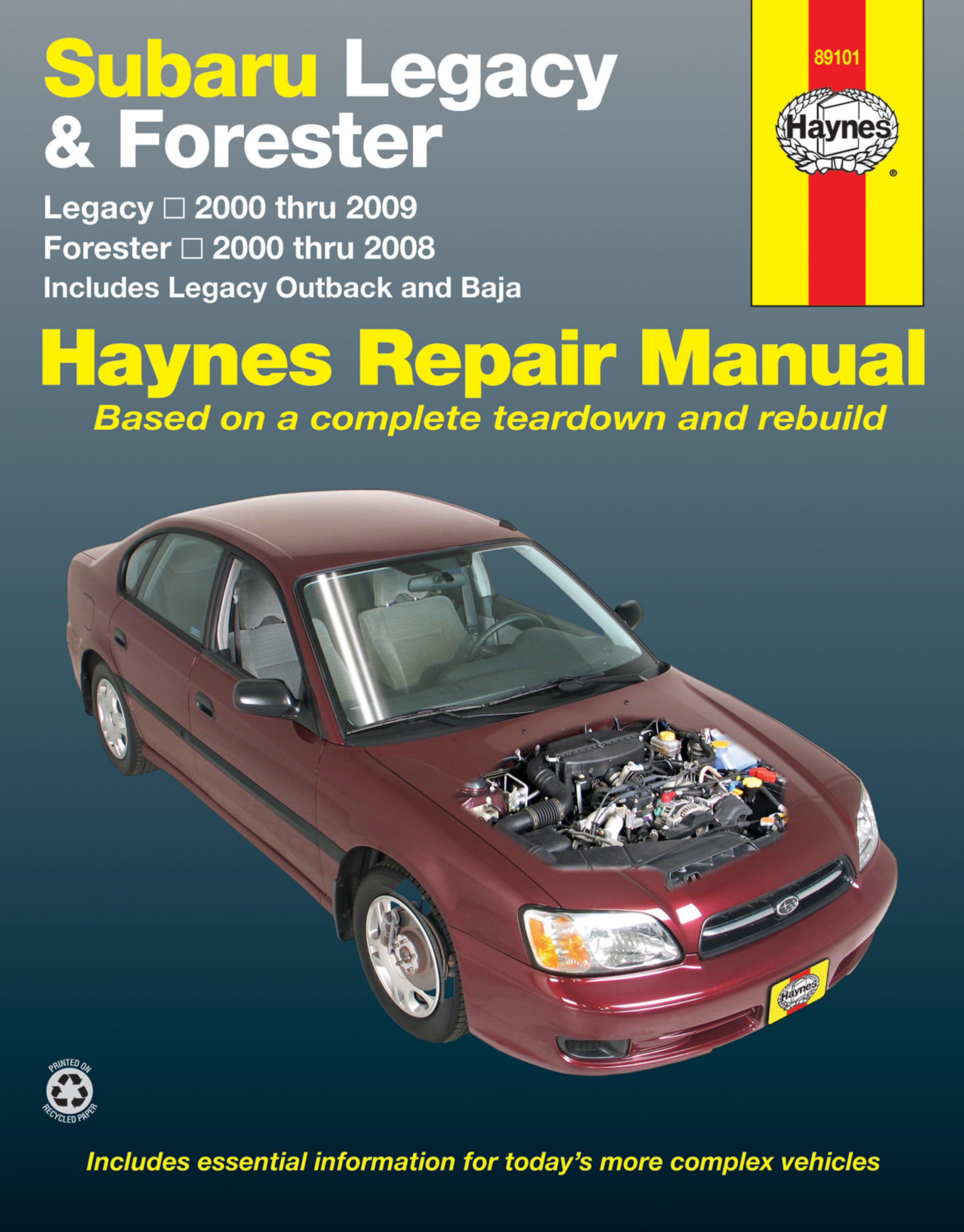 SUBARU LEGACY (BE/BH)整備マニュアルセット 9冊 Subaru Legacy & Forester covering Legacy (2000-2009) & Forester