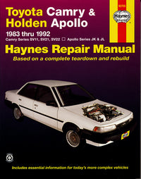 Toyota Camry (83-92) & Holden Apollo (89-93) Haynes Repair Manual