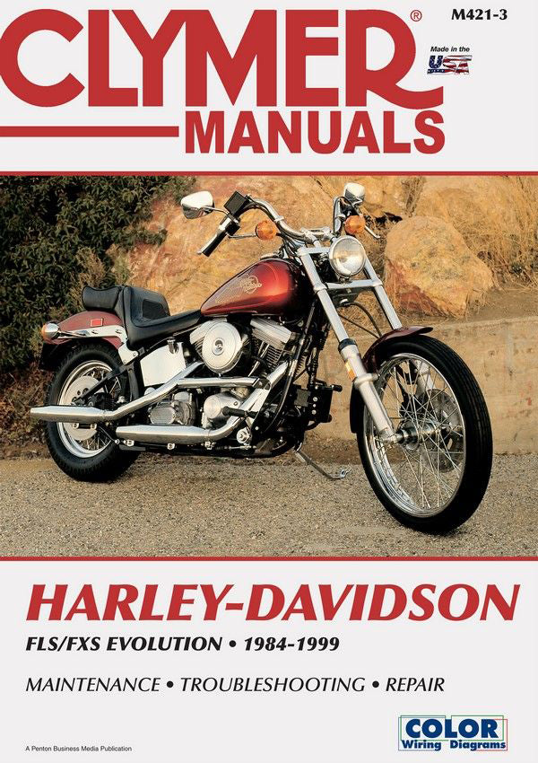 Harley-Davidson FL/FXサービスマニュアル Harley-Davidson FLS-FXS Evolution, Evo Softail, Fat Boy (1984-1999