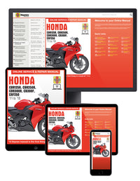 Honda CBR125/250/300R, CB300F & CRF250L/M (2011-2018) Haynes Online Manual