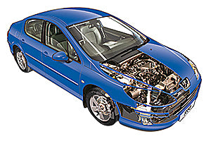 Air filter change Peugeot 407 2004 - 2011