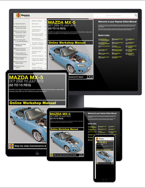 10 videos FREE with every online Mazda MX-5 Workshop Manual!