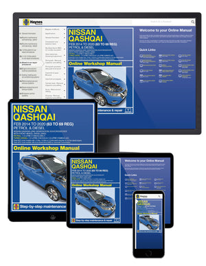 20 videos FREE with every online Nissan Qashqai Workshop Manual!