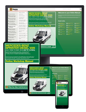 20 videos FREE with every online Mercedes Sprinter Workshop Manual!