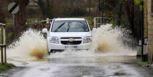 When is it safe to drive through water?