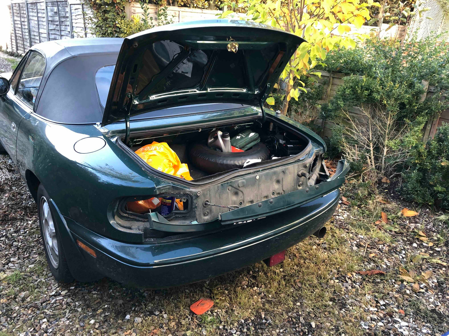 MX-5 number plate light repair