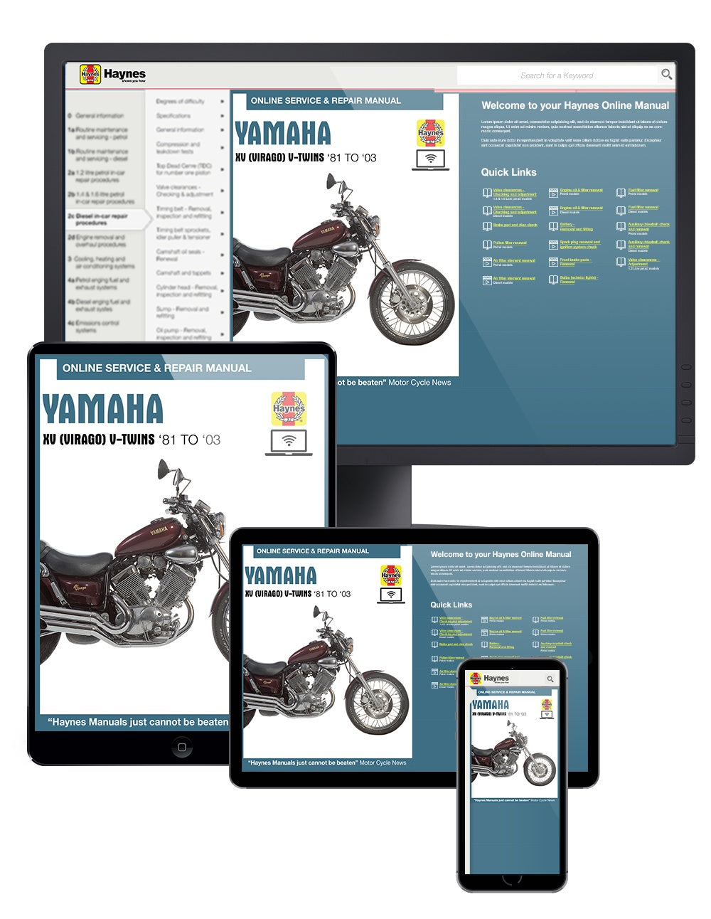 Yamaha XV Virago (81-03) Haynes Repair Manual